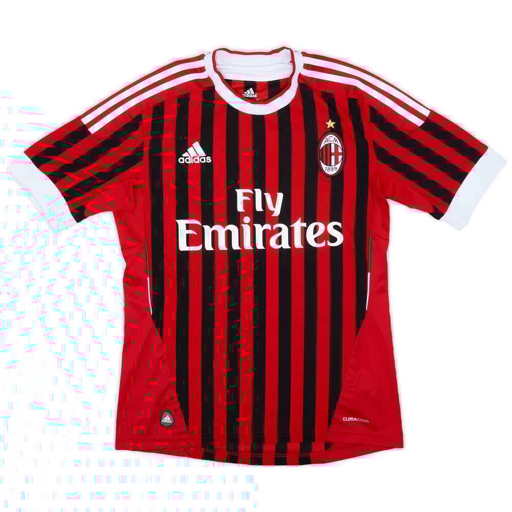 2011-12 AC Milan Home Shirt - 9/10 - (S)