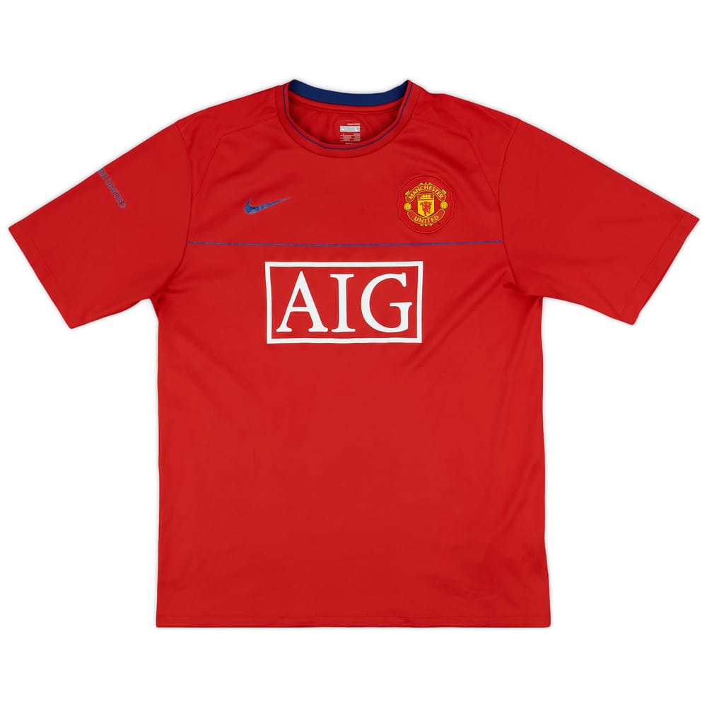 2008-09 Manchester United Nike Training Shirt - 9/10 - (L)