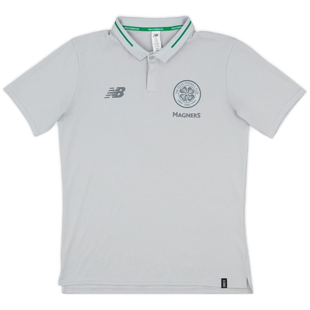 2018-19 Celtic New Balance Polo Shirt - 8/10 - (M)