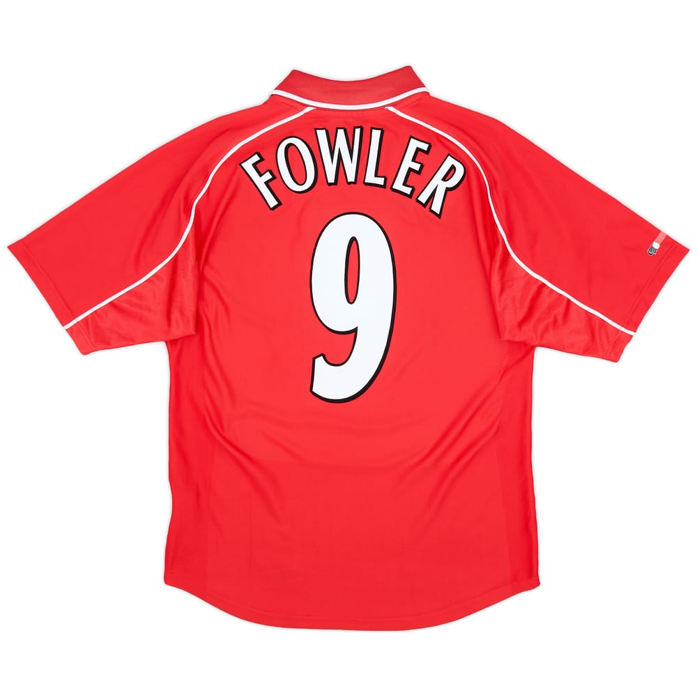 2000-02 Liverpool Home Shirt Fowler #9 - 6/10 - (M)
