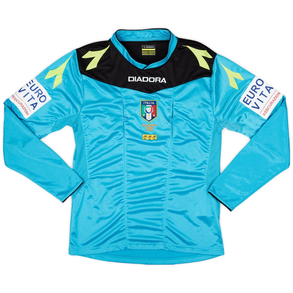 2015-16 Italy Diadora Referee L/S Shirt - 8/10 - (S)