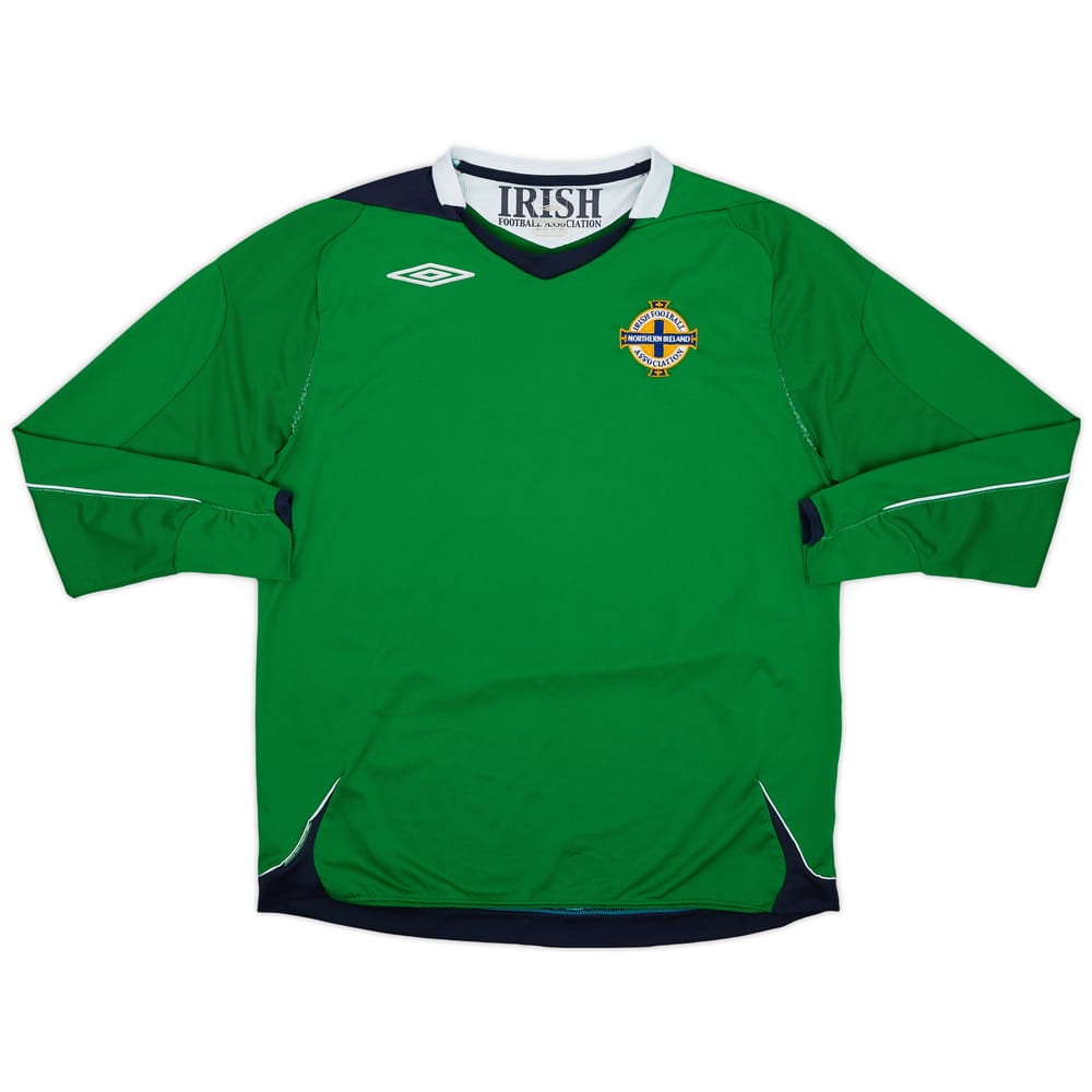 2006-08 Northern Ireland Home L/S Shirt - 7/10 - (L)