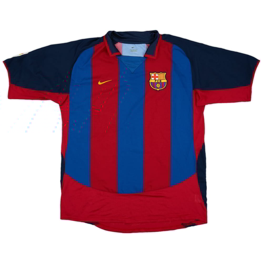 2003-04 Barcelona Home Shirt #23 - 5/10 - (L)