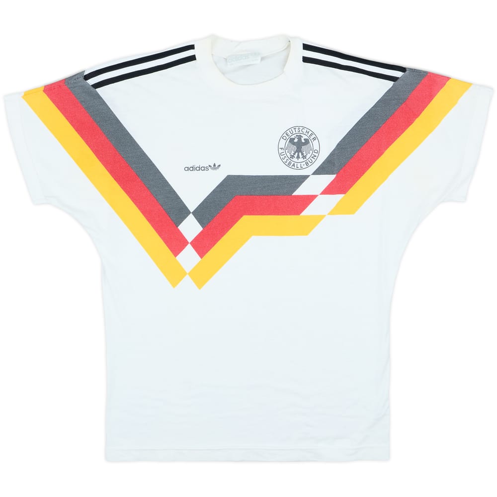 1988-91 West Germany adidas Cotton Tee - 8/10 - (M)