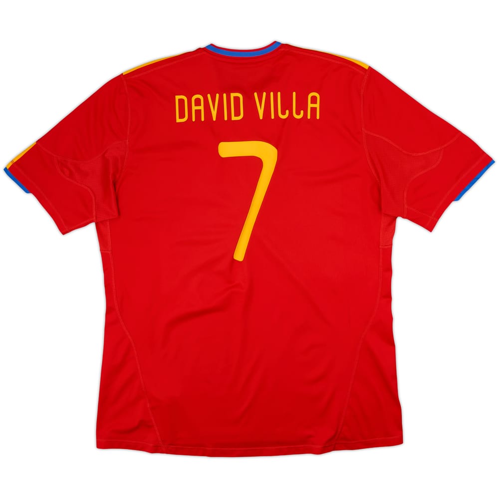 2009-10 Spain Home Shirt David Villa #7 - 6/10 - (XXL)