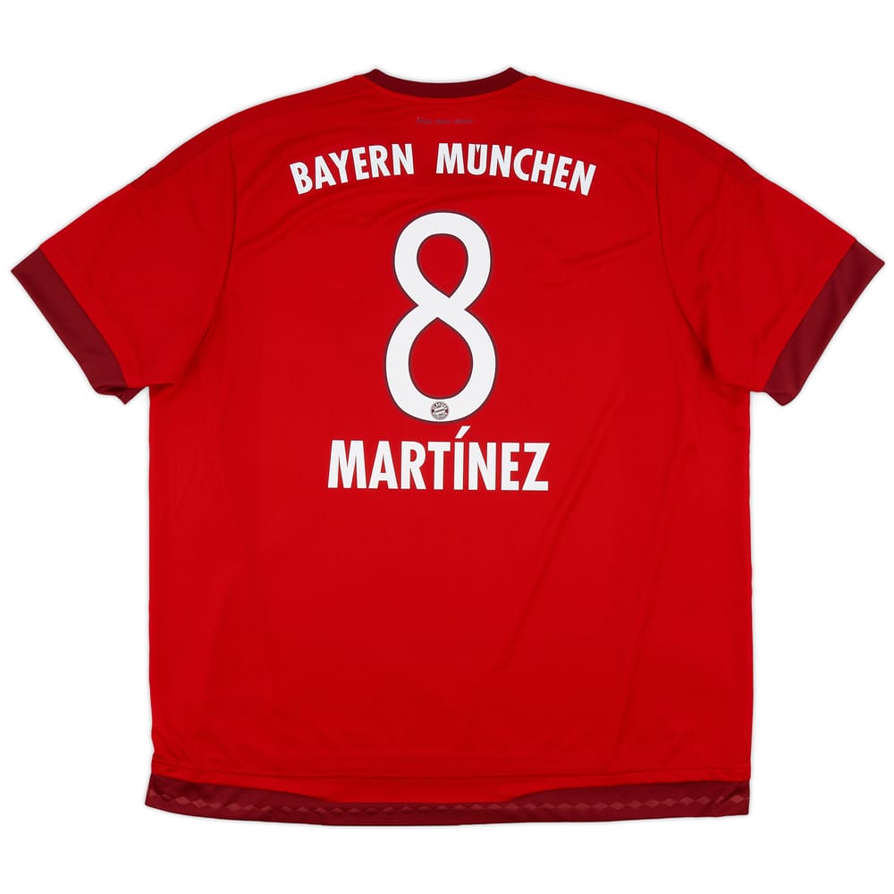 2015-16 Bayern Munich Home Shirt Martinez #8 - 9/10 - (XXL)