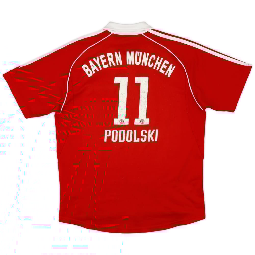 2006-07 Bayern Munich Home Shirt Podolski #11 - 6/10 - (XL.Boys)