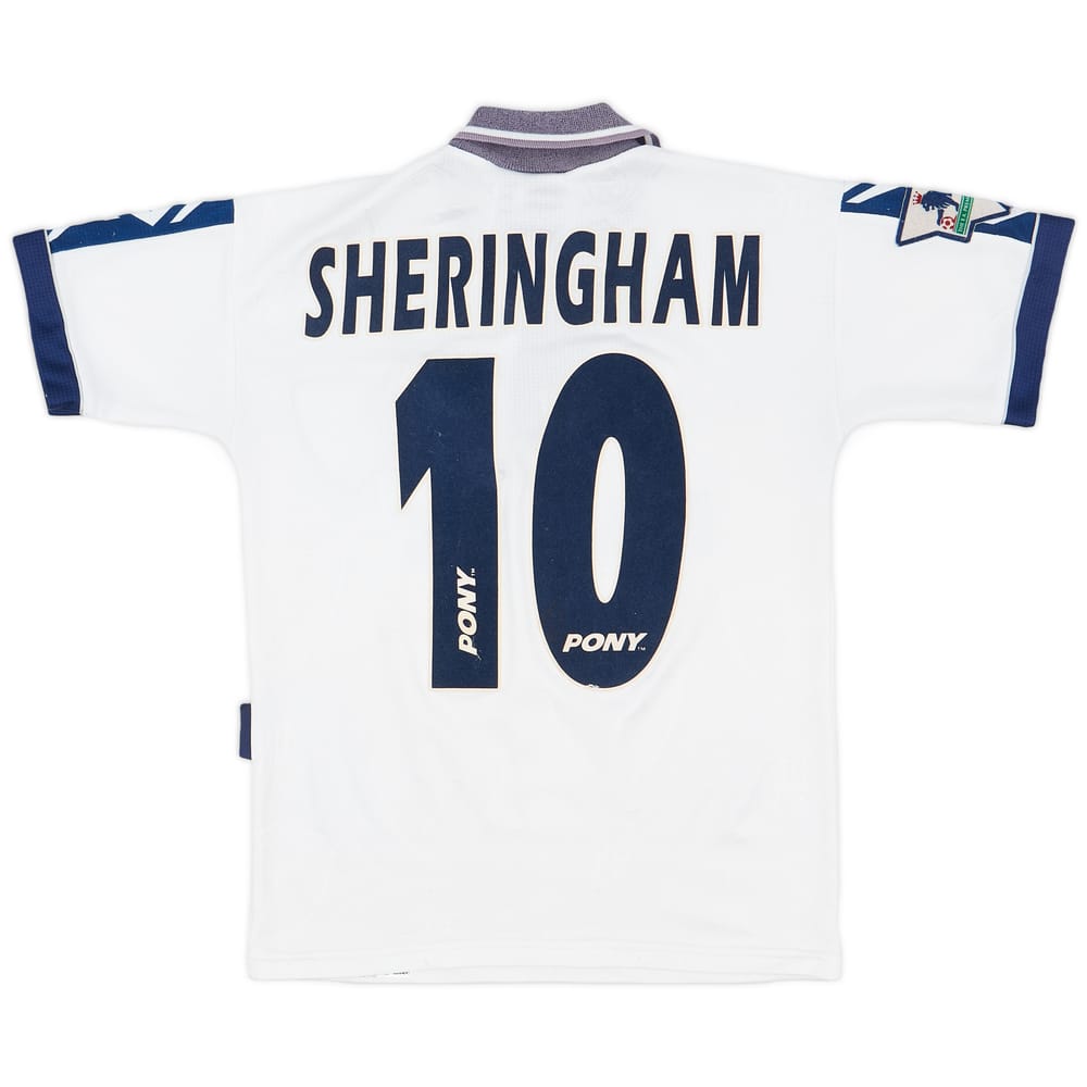 1995-97 Tottenham Home Shirt Sheringham #10 - 6/10 - (L.Boys)