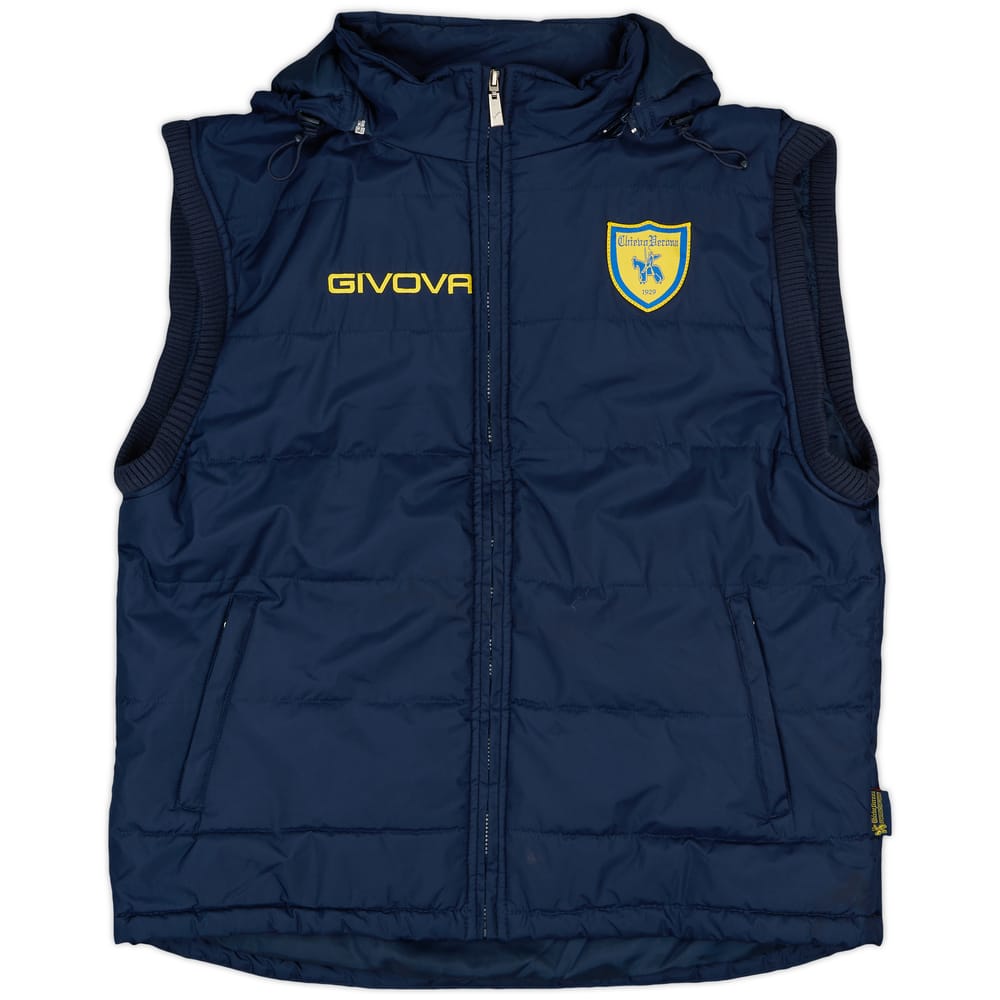 2018-19 Chievo Verona Givova Padded Hooded Gilet - As New - (XL)