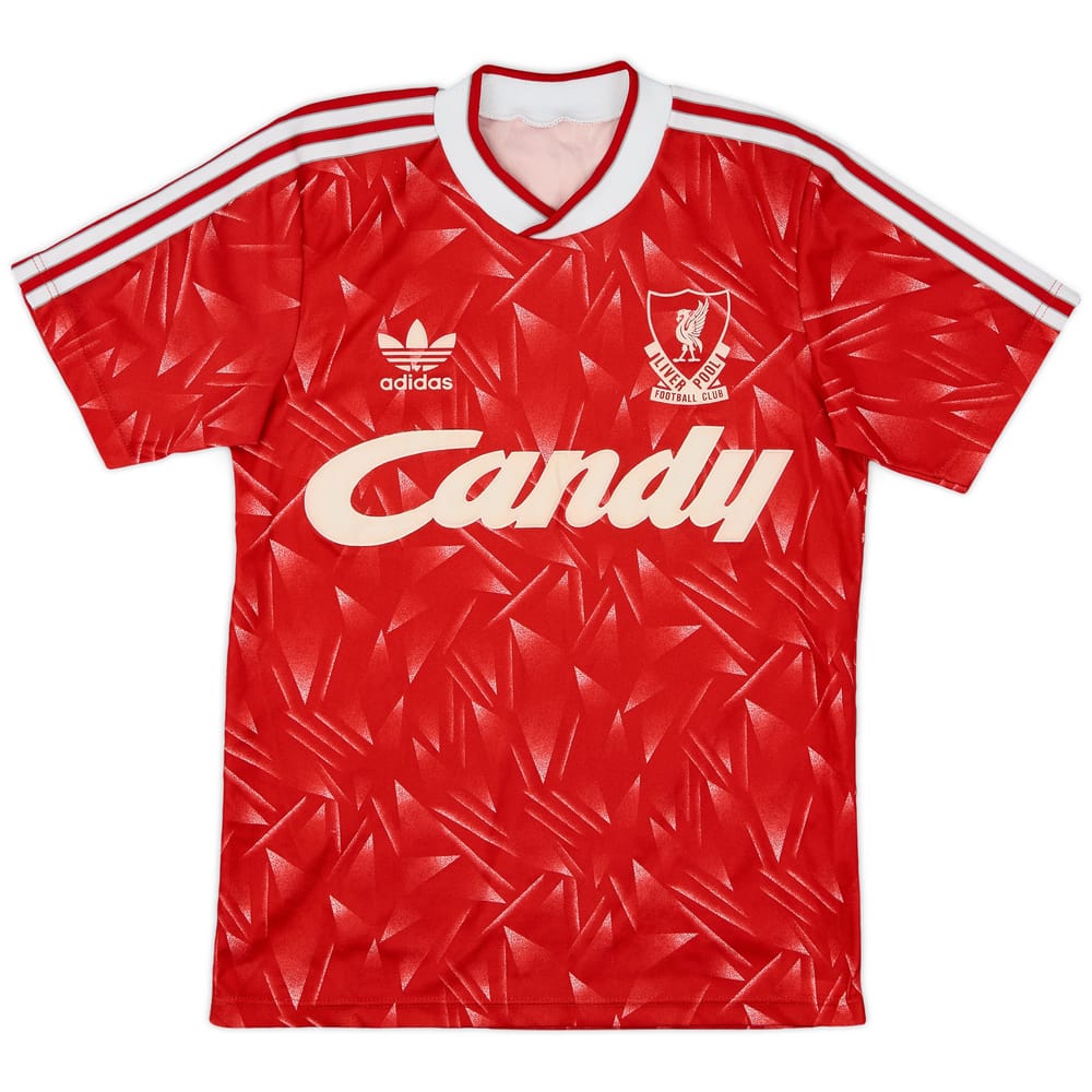 1989-91 Liverpool Home Shirt - 8/10 - (S)
