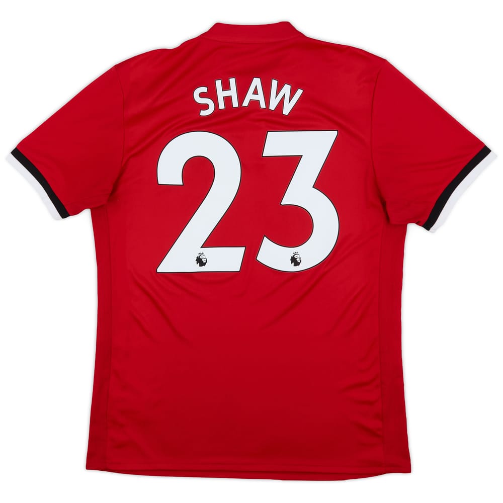 2017-18 Manchester United Home Shirt Shaw #23 - 9/10 - (M)