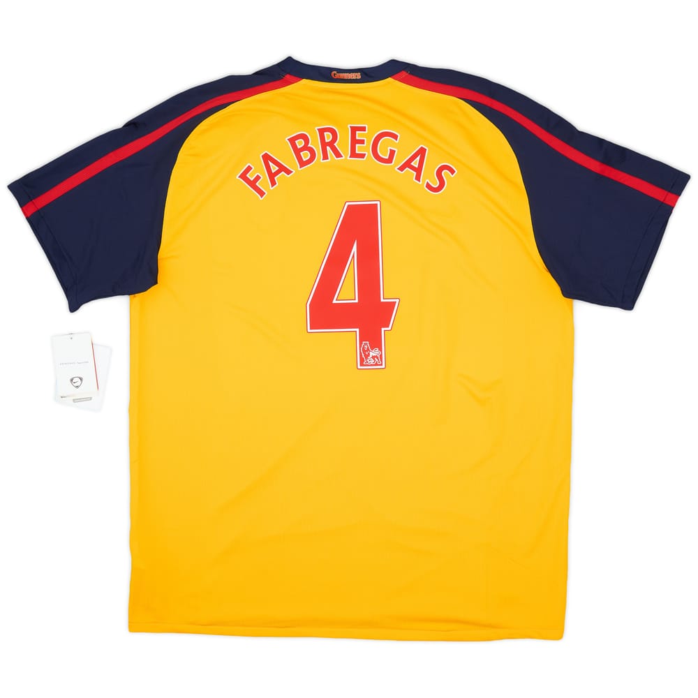 2008-09 Arsenal Away Shirt Fabregas #4 (XL)