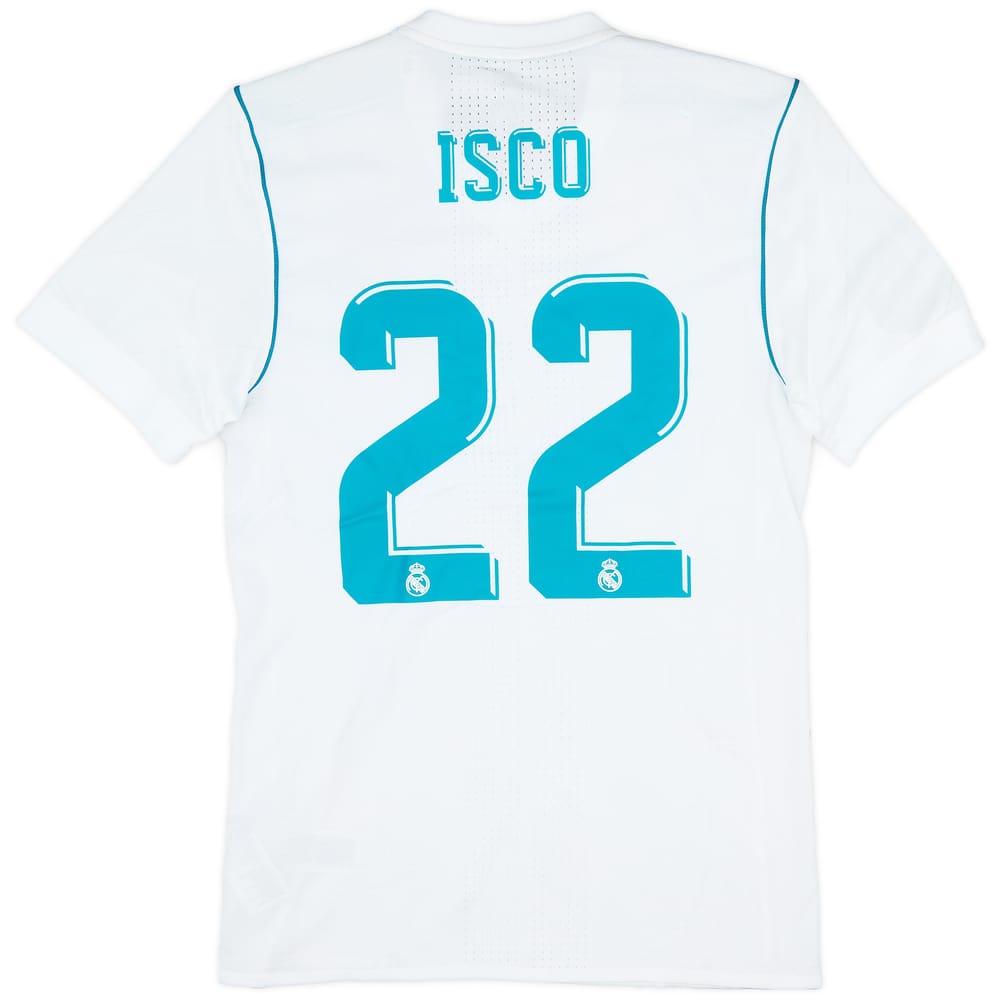 2017-18 Real Madrid Authentic Home Shirt Isco #22 (M)