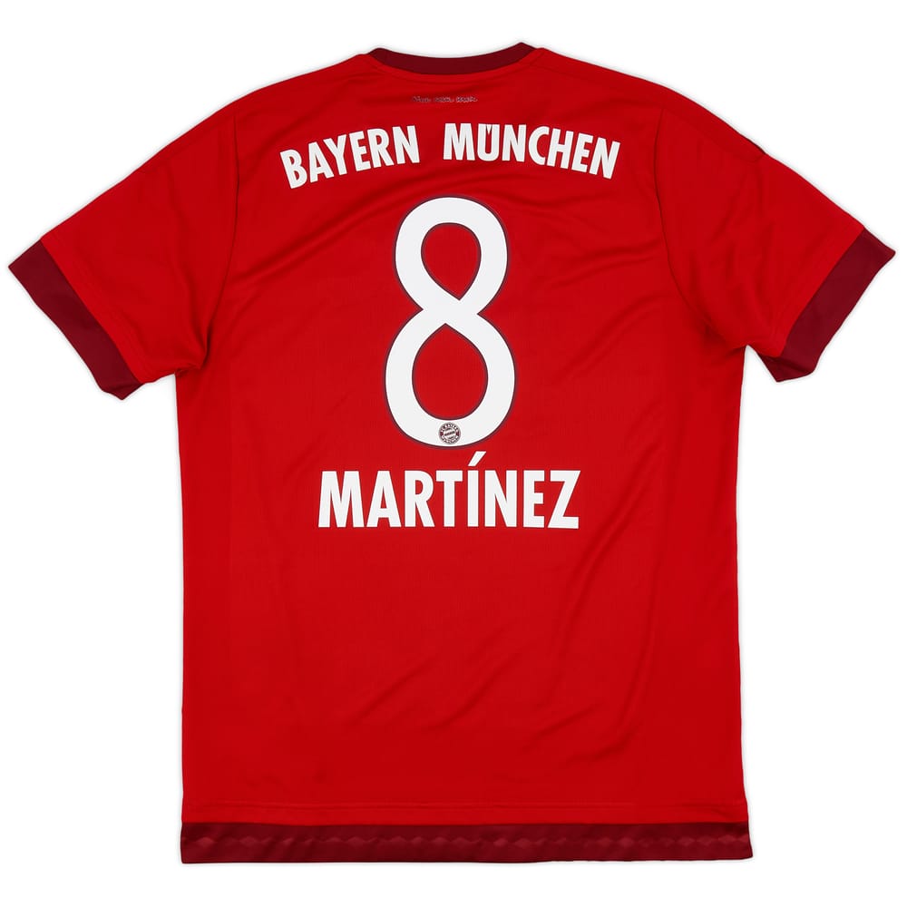 2015-16 Bayern Munich Home Shirt Martinez #8 - 8/10 - (L)