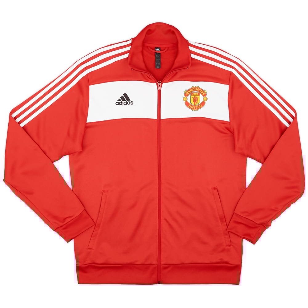 2020-21 Manchester United adidas 3-Stripes Track Jacket (L)