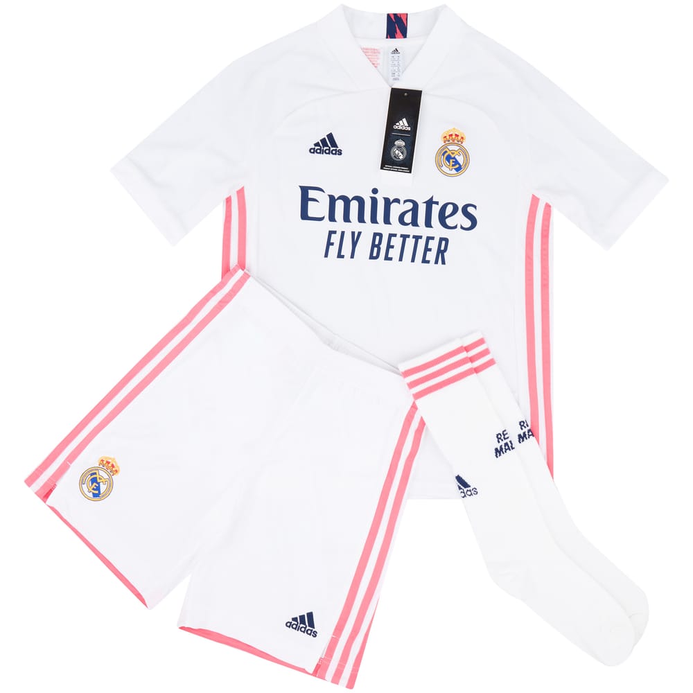 2020-21 Real Madrid Home Full Kit - NEW - (KIDS)