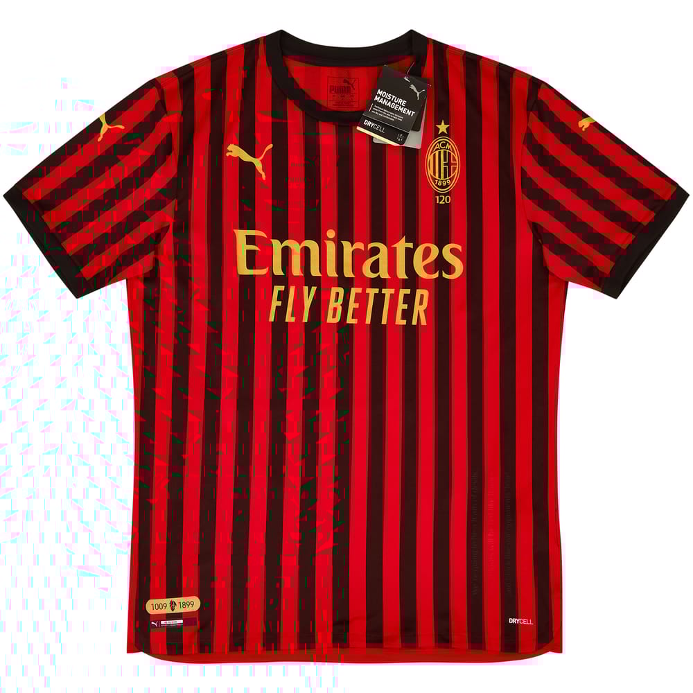 2019-20 AC Milan 120th Annniversary Special Edition Fourth Shirt #120 - NEW - (L)