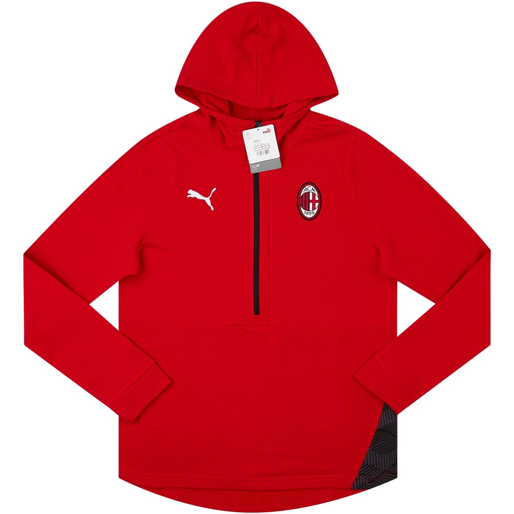 2020-21 AC Milan Puma Casuals 1/2 Zip Hooded Top