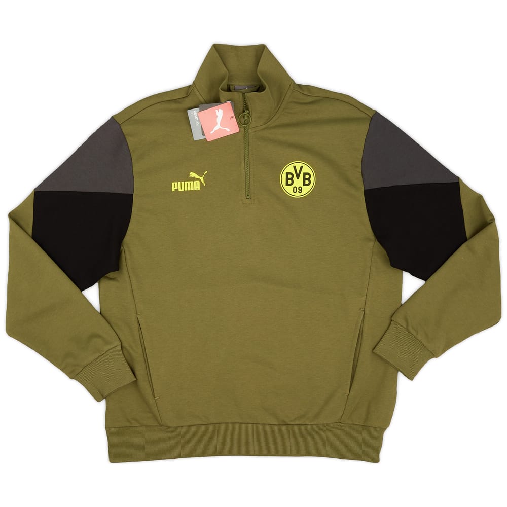 2021-22 Borussia Dortmund Puma FtblCulture 1/4 Zip Training Top