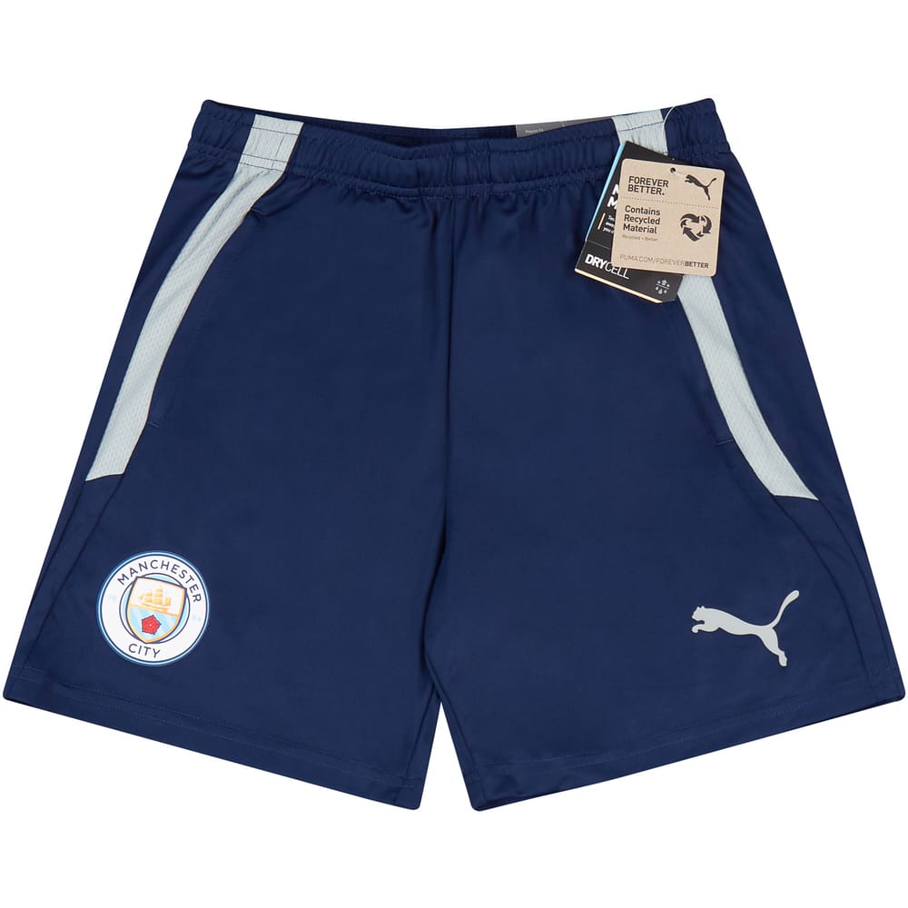 2021-22 Manchester City Puma Training Shorts - NEW - KIDS