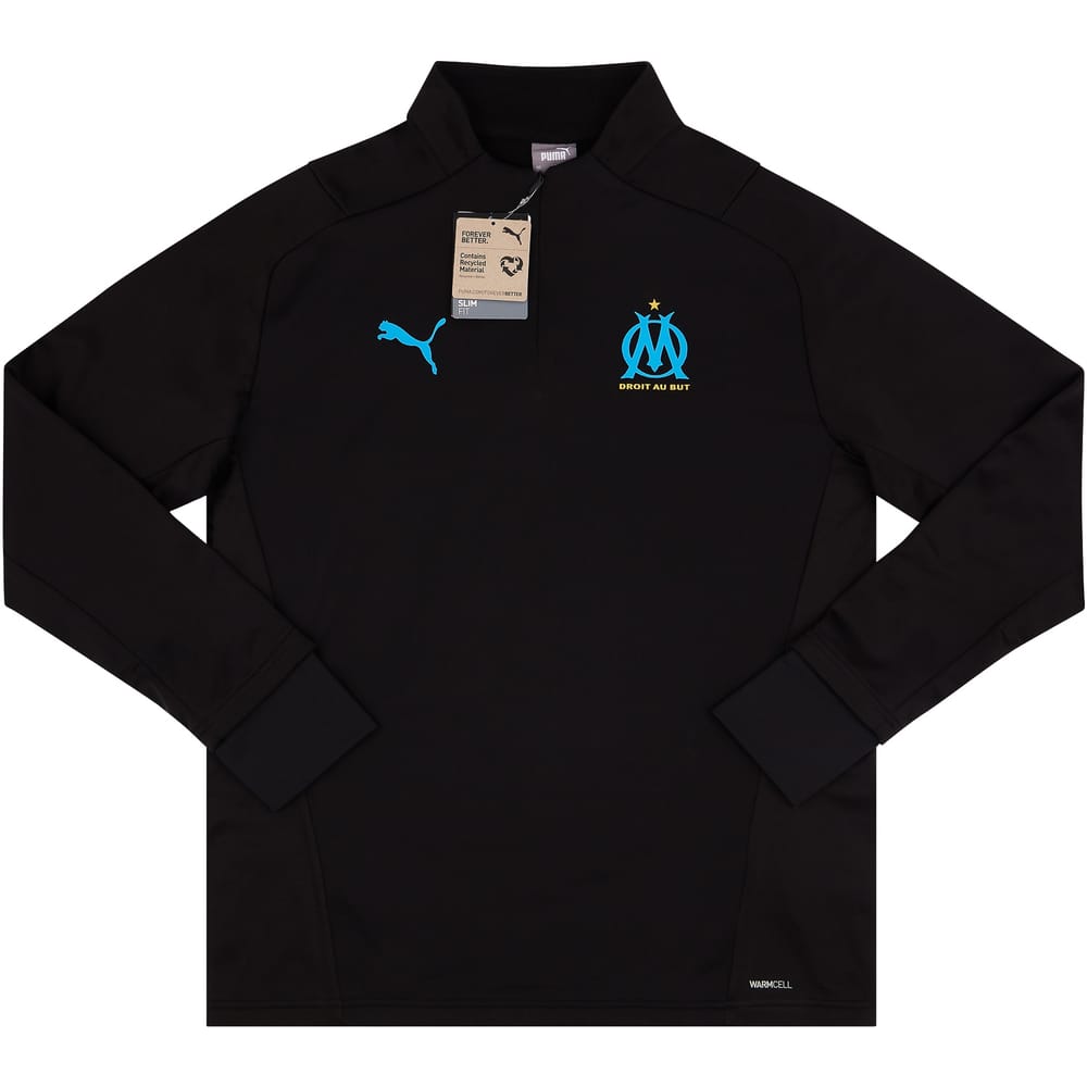 2021-22 Olympique Marseille Puma 1/4 Zip Training Fleece - NEW