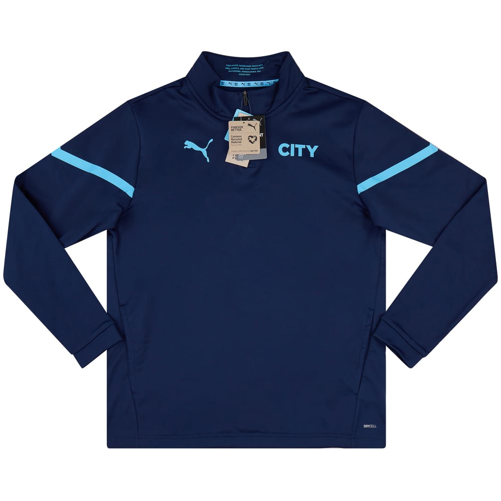 2021-22 Manchester City Puma Pre-Match 1/4 Zip Training Top