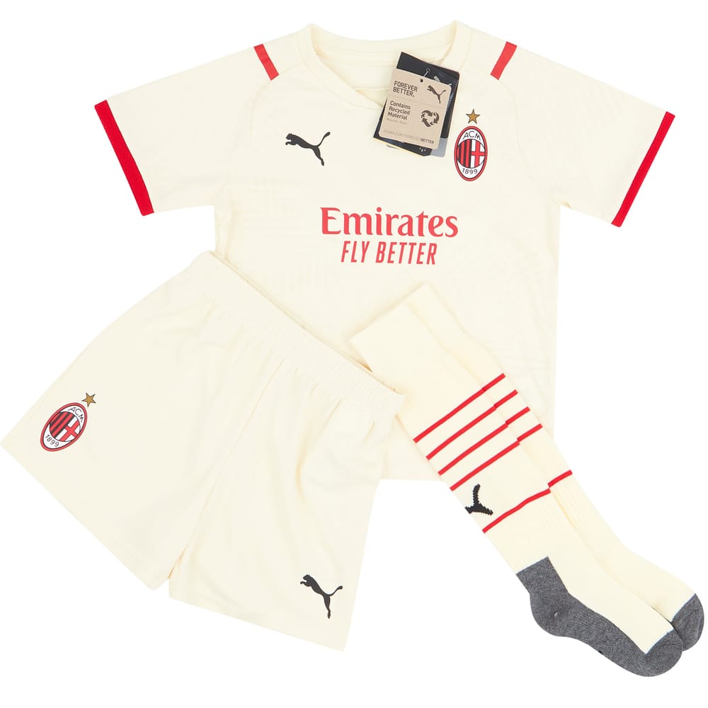 2021-22 AC Milan Away Full Kit - (Little Kids)