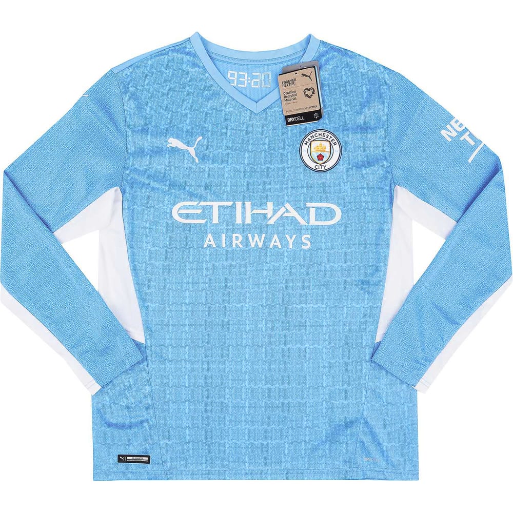 2021-22 Manchester City Home L/S Shirt
