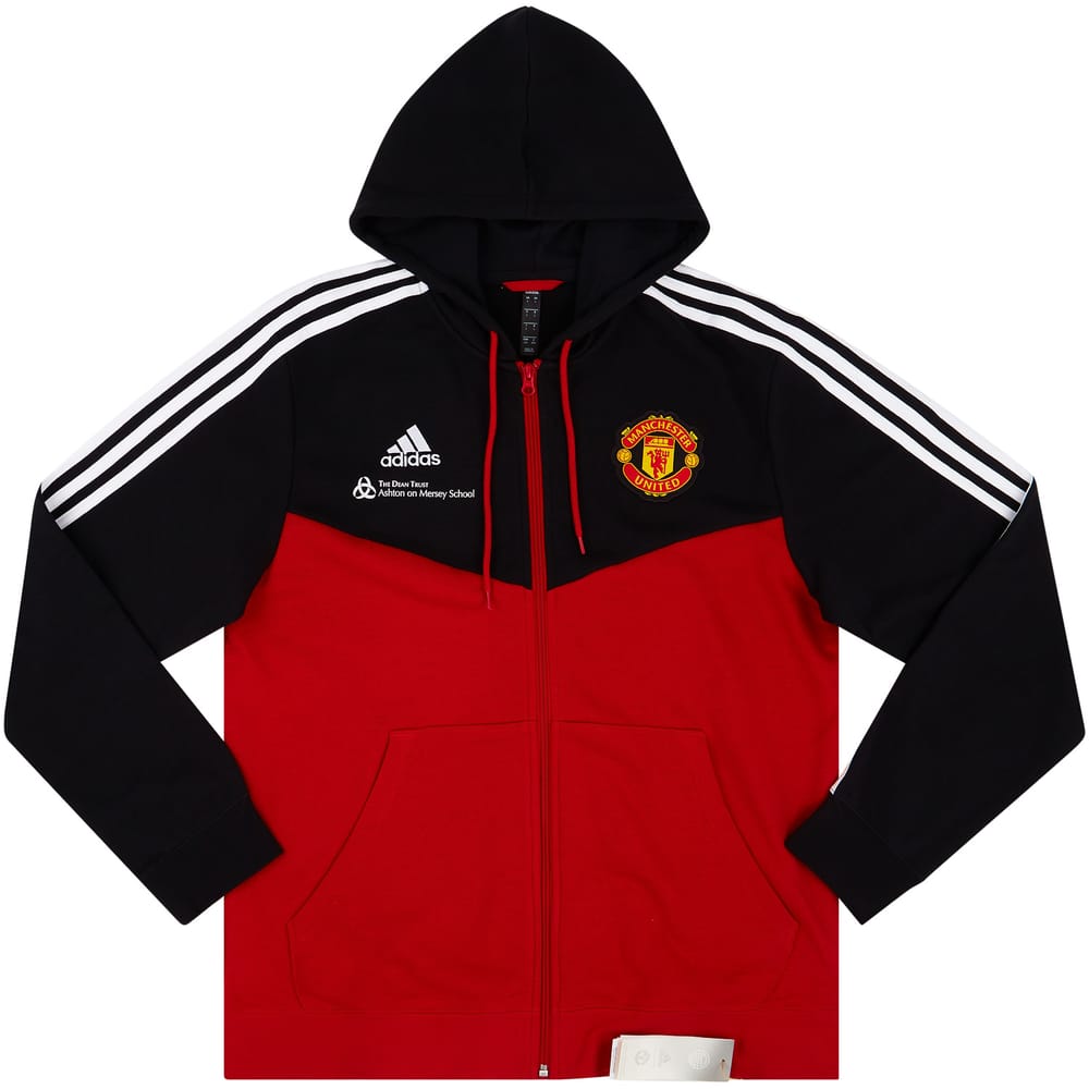 2021-22 Manchester United adidas 3-Stripes Hooded Jacket