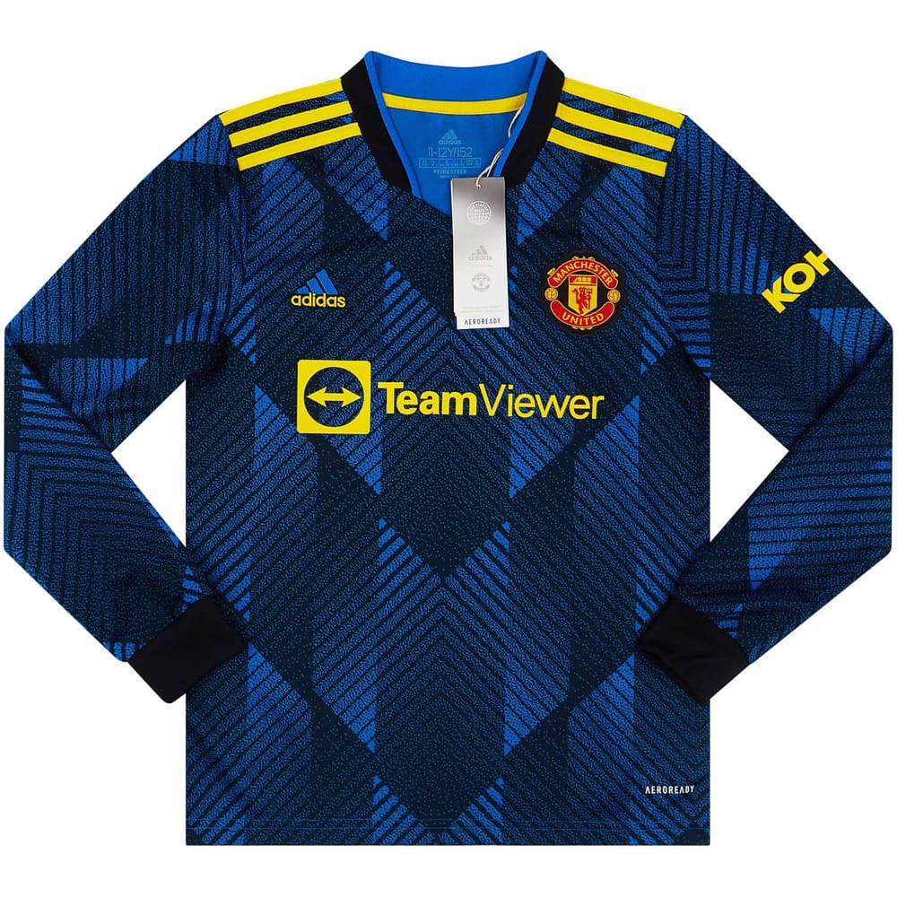 2021-22 Manchester United Third L/S Shirt - NEW - (KIDS)