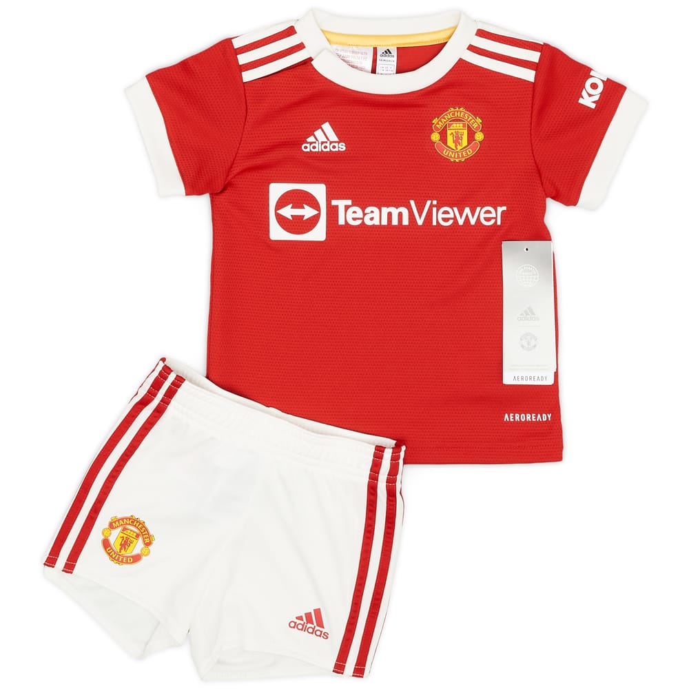 2021-22 Manchester United Home Shirt & Shorts Kit - (9-12 Months)