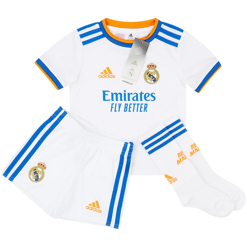 2021-22 Real Madrid Home Full Kit - NEW - (Little Kids)