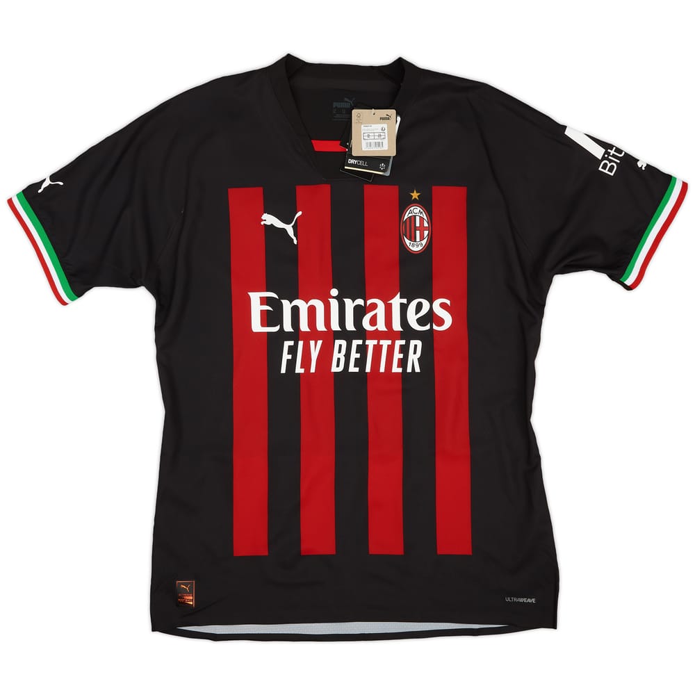 2022-23 AC Milan Authentic Home Shirt (XL)