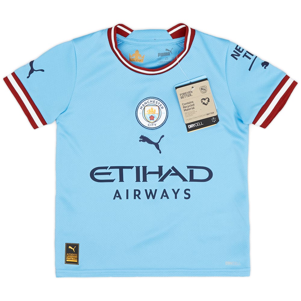2022-23 Manchester City Home Shirt - (XS.Kids)