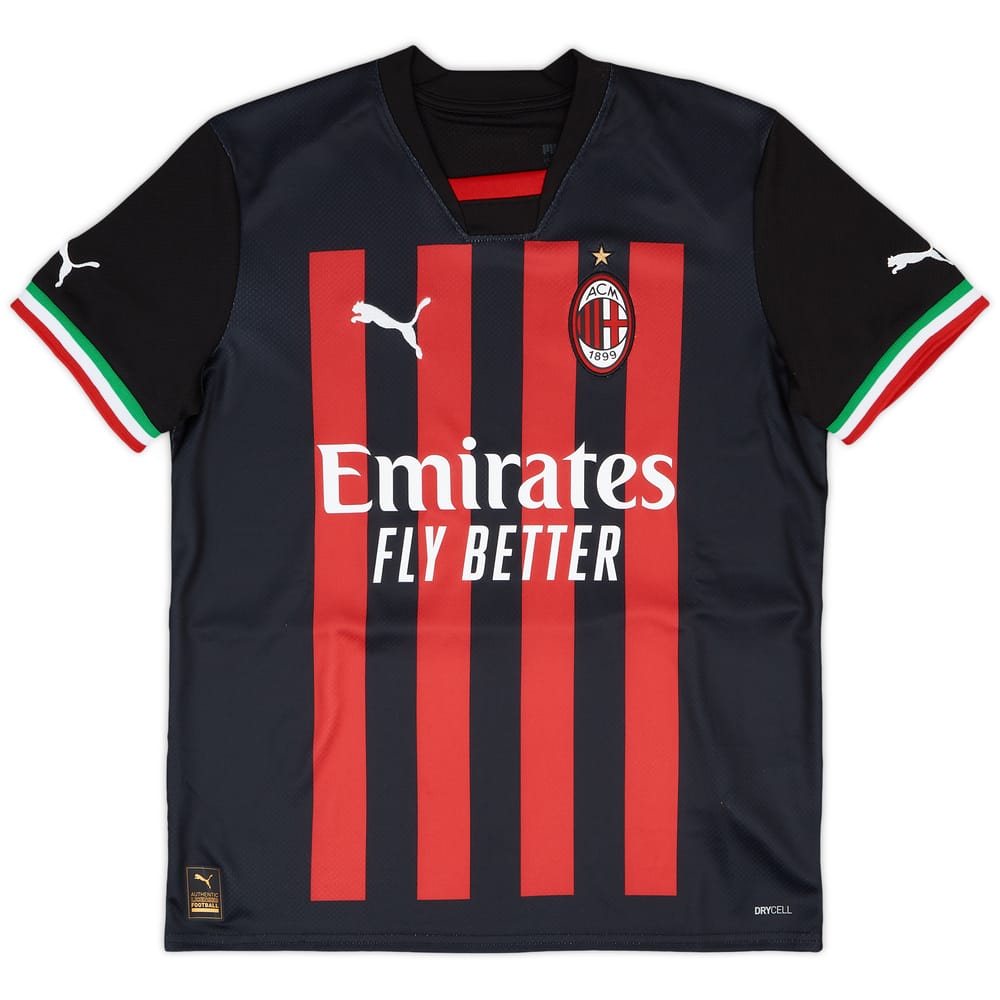 2022-23 AC Milan Home Shirt (KIDS)