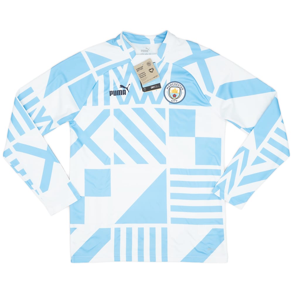 2022-23 Manchester City Puma Pre-Match Sweat Top - (KIDS)
