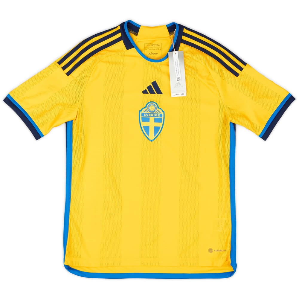 2022-23 Sweden Home Shirt - (KIDS)