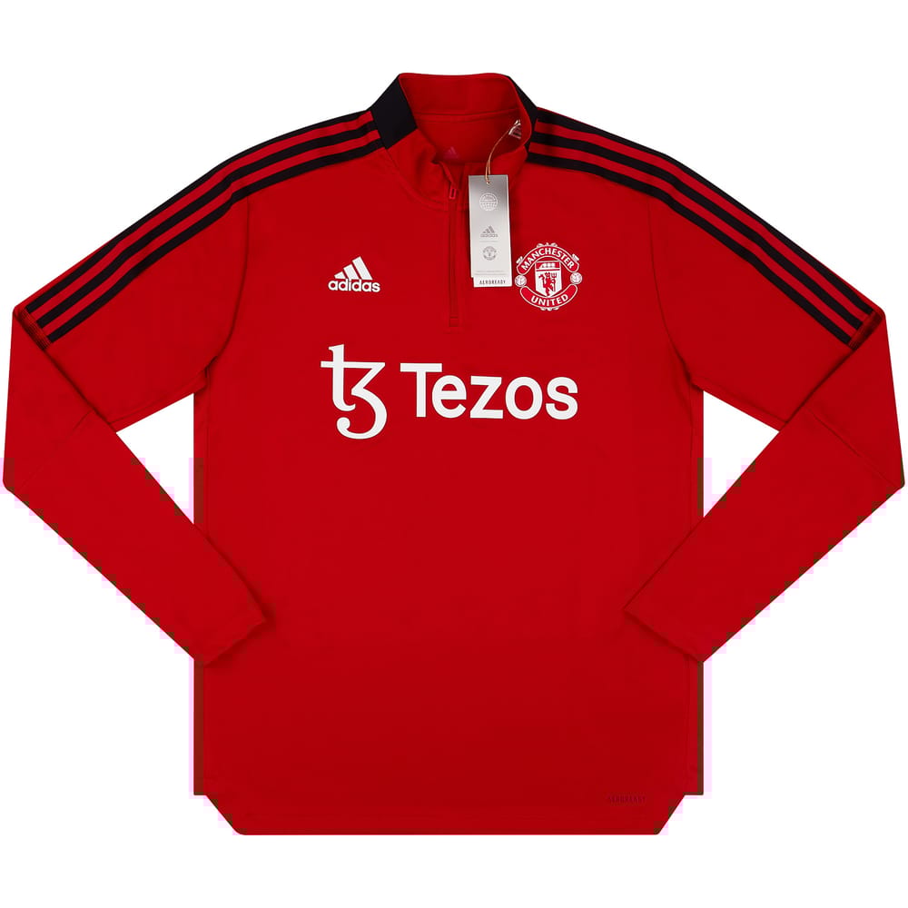 2021-22 Manchester United adidas 1/4 Zip Training Top