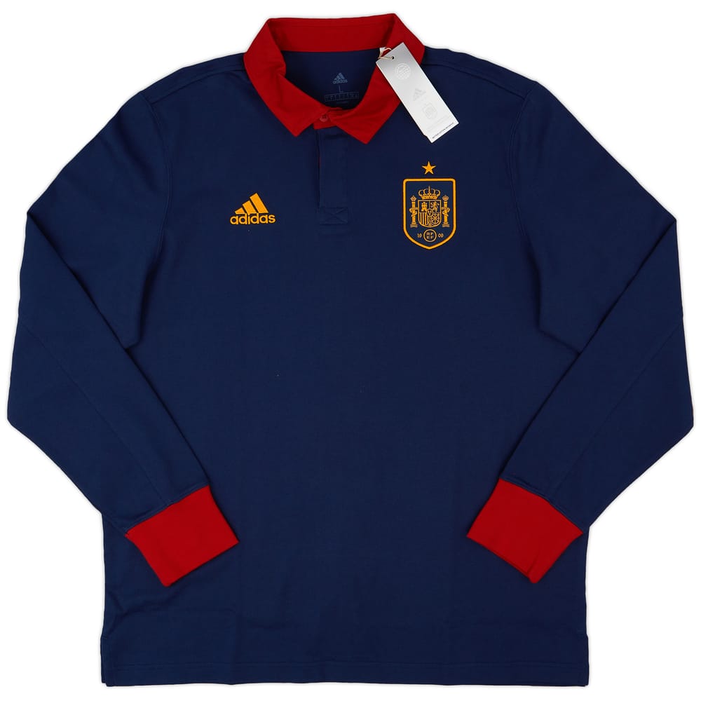 2022-23 Spain adidas Lifestyler L/S Polo T-Shirt
