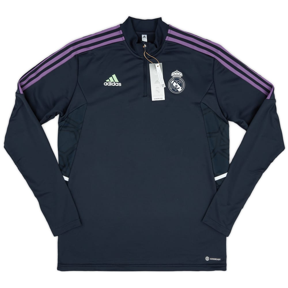 2022-23 Real Madrid adidas 1/4 Zip Training Top