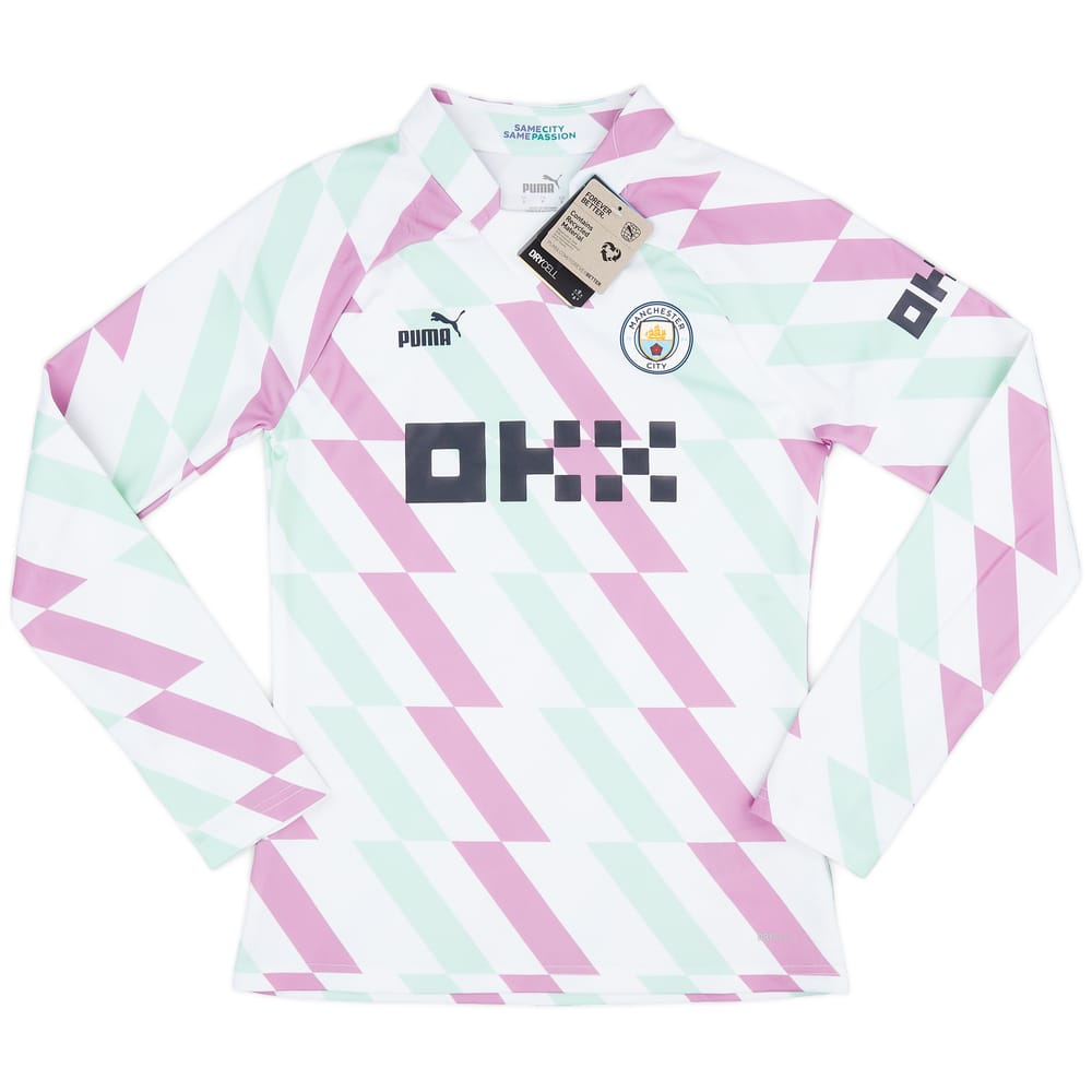 2022-23 Manchester City Puma Pre-Match Sweat Top (Womens) S