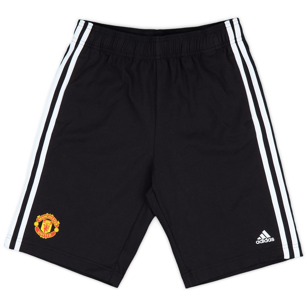 2024-25 Manchester United adidas Essentials 3-Stripes Knit Shorts (M.Kids)