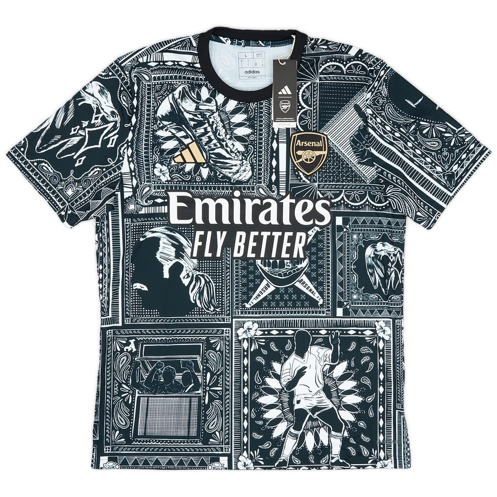 2023-24 Arsenal adidas x Ian Wright Pre-Match Shirt