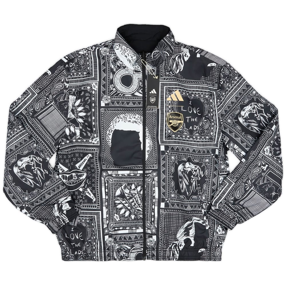 2023-24 Arsenal adidas x Ian Wright Pre-Match Anthem Reversible Jacket