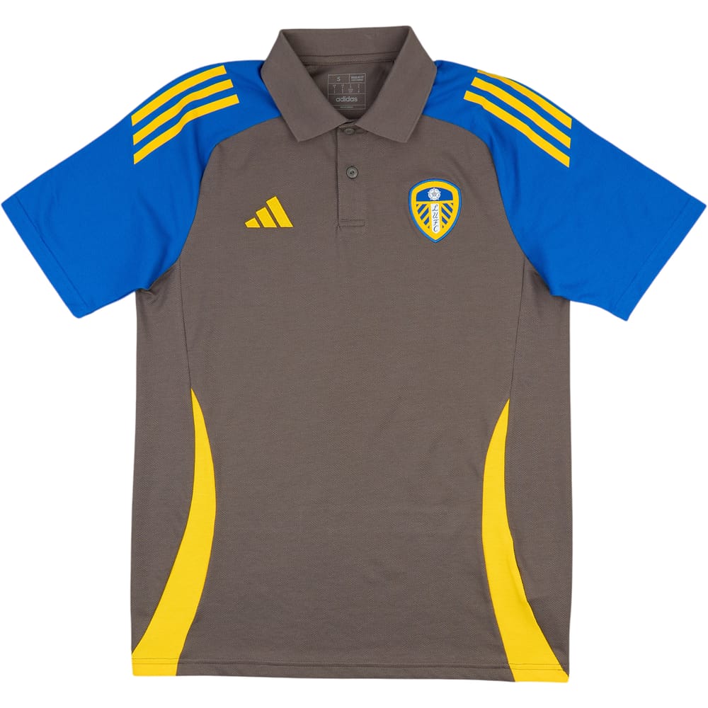 2024-25 Leeds United adidas Polo T-Shirt (S)