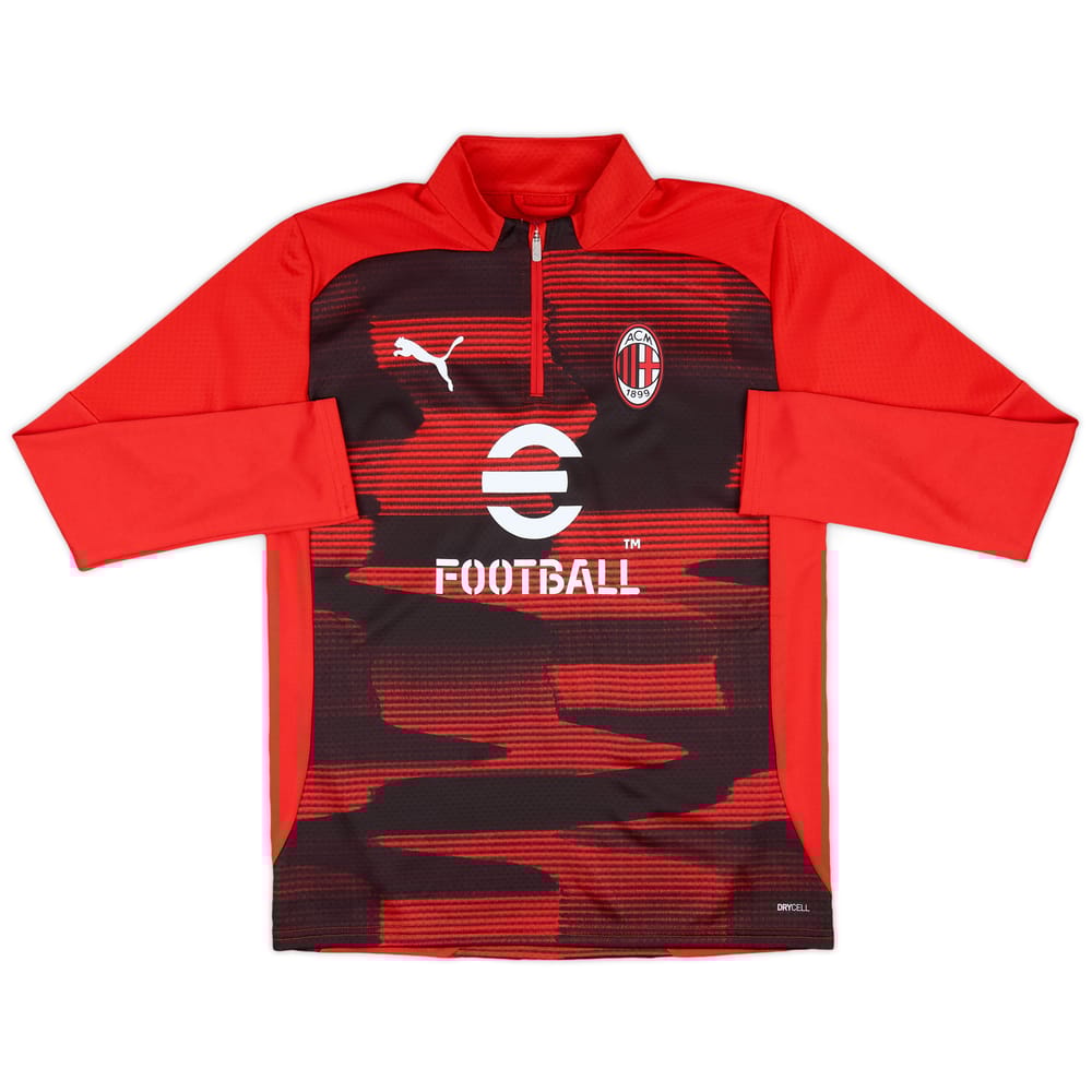 2024-25 AC Milan Puma 1/4 Zip Pre-Match Top (KIDS)