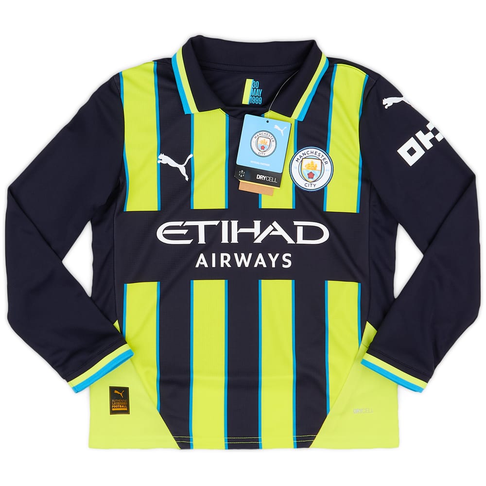 2024-25 Manchester City Away L/S Shirt (KIDS)