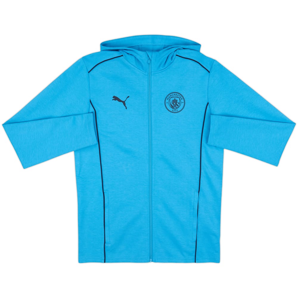 2023-24 Manchester City Puma Casual Hooded Top (XL.Kids)
