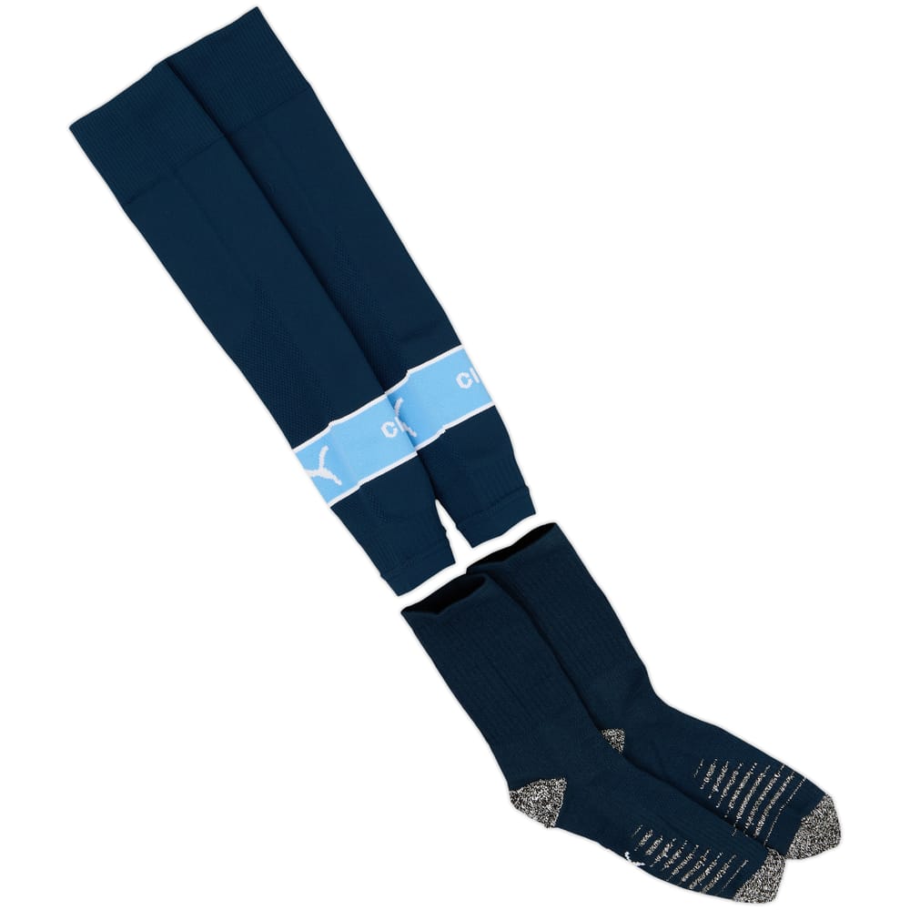 2024-25 Manchester City Home Two-in-One Socks (EU 43-46)
