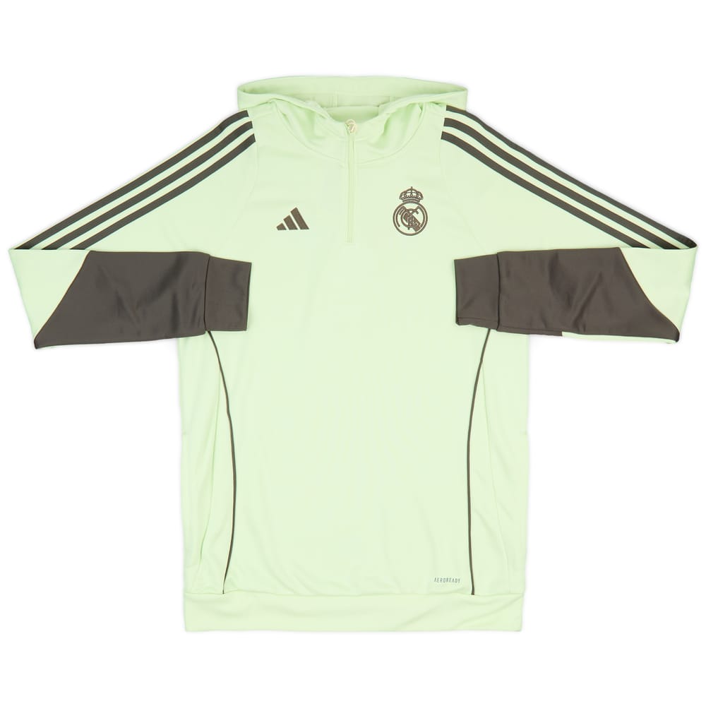 2025-26 Real Madrid adidas 1/4 Zip Hooded Top (KIDS)